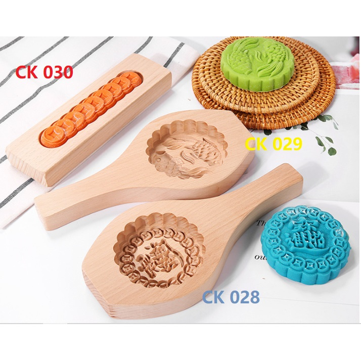 Cetakan Kayu Mooncake Kue Bulan Angku Thok AngkongPia TioCiu Duo Ikan