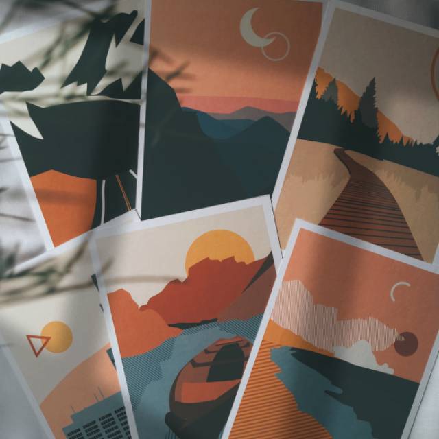 

Scenery Photocard atau photocard gambar pemandangan