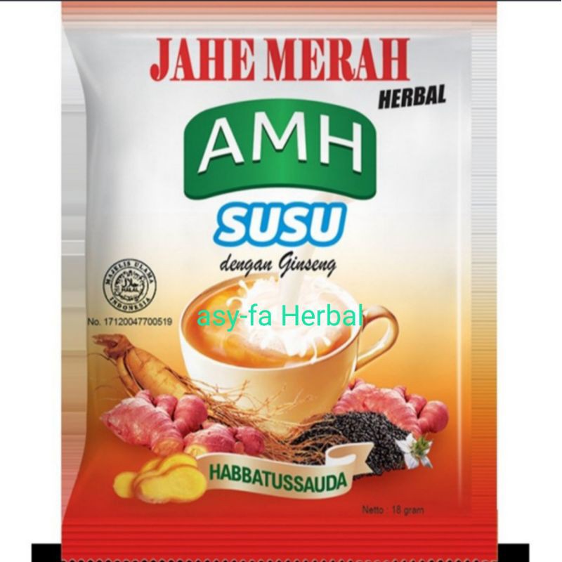 

Susu Jahe Amh Plus Ginseng dan Habbatusaudah isi 10 sachet