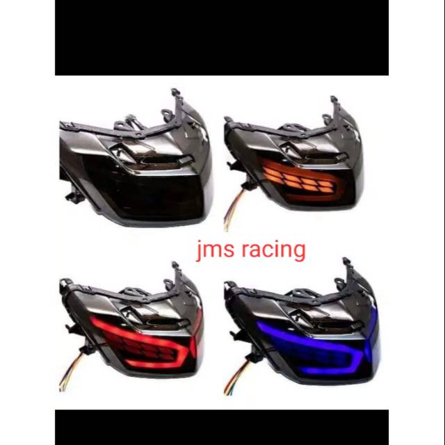 Lampu stop belakang yamaha nmax lama model lexus sen running senja biru dan merah pnp