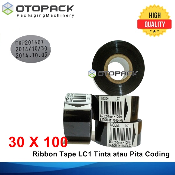 Jual Ribbon Tape Mm X M Lc Tinta Pita Mesin Coding Cetak Expired Date Shopee Indonesia