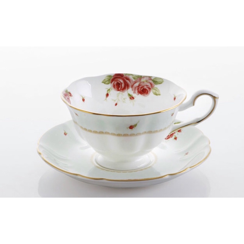 Jual Saint James The Rose Coffee Cup Cangkir Teacup Tea Cup Gold Rim
