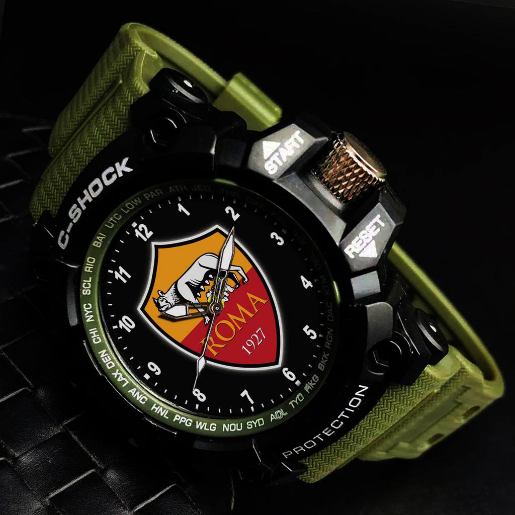 (EXCLUSIVE) JAM TANGAN AS ROMA 2 (STRAP WARNA)