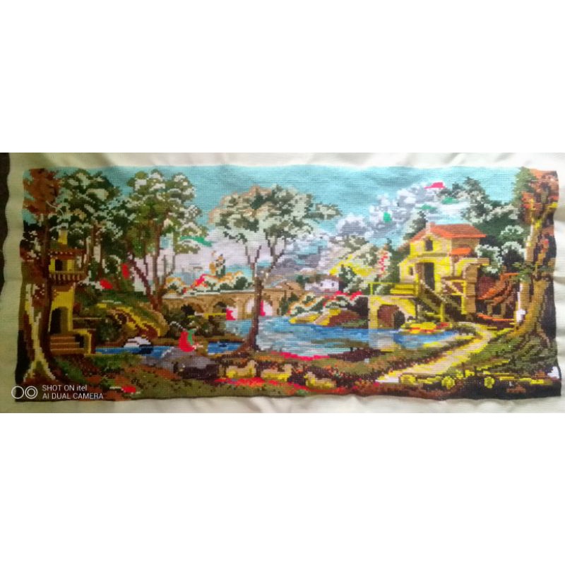 Kristik jadi Pemandangan,tanpa pigura