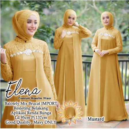 Baju Gamis Muslim Terbaru 2022 Model Baju Pesta Wanita kekinian Bahan Katun Kekinian ABG remaja