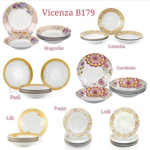 Piring Makan Vicenza B179 1lusin