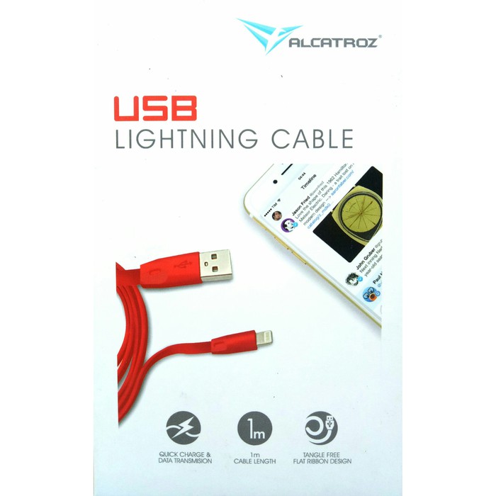 Cable Charger USB Alcatroz To Lightning With Quick Charge 3.0