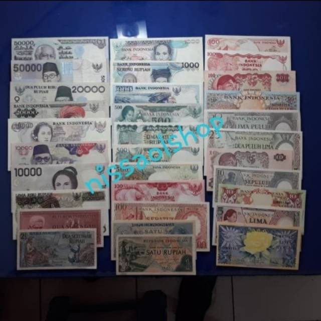 UANG KUNO INDONESIA 32 LEMBAR BEDA2