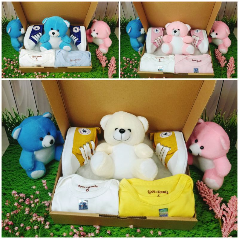 SOUL [Box Baby] Hamper Bayi Kado Lahiran Newborn Paket Set Lengkap  Cute Gift Parcel Real Pict Hampers baby boy and girl Parcel Bayi Laki-laki Perempuan