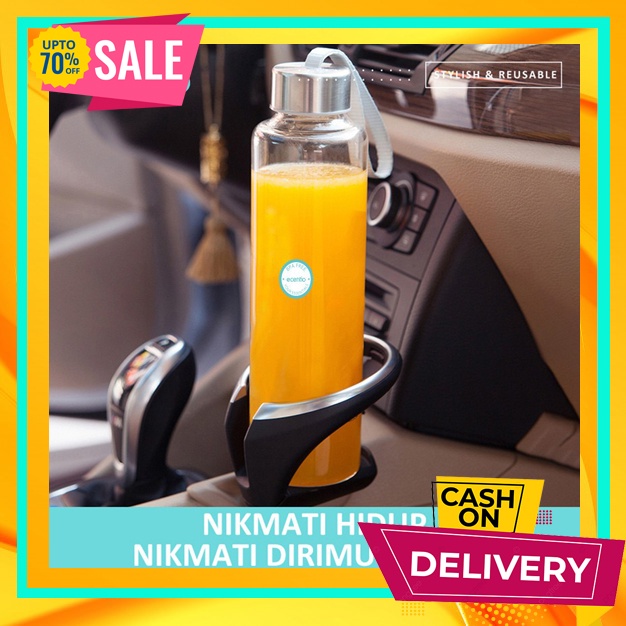 GREEN BOYS - Botol Minum Ecentio / Ecentio Botol Minum Olahraga 500 ml / Botol Minum Higienis Kekini