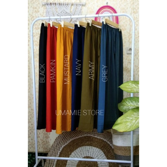 Celana Kulot/Celana Panjang /Kulot Rayon/celana Rayon/kulot polos /Celana Kulot Rayon Polos Jumbo XX