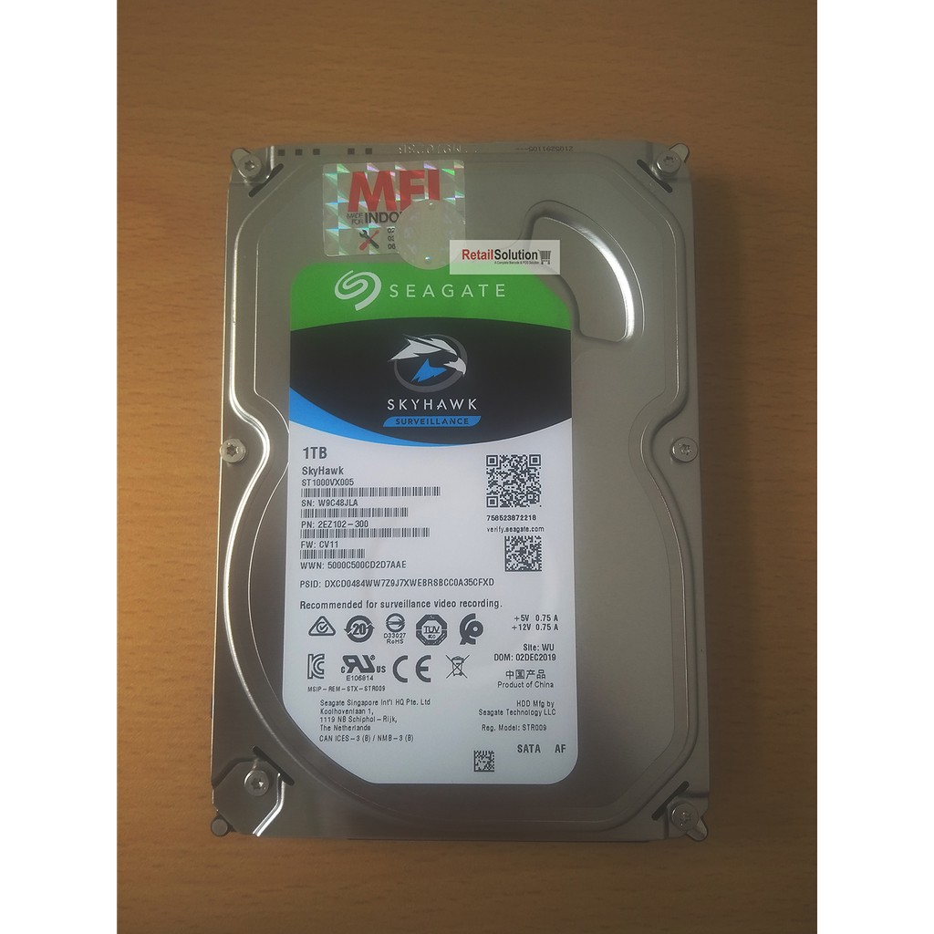 HDD Seagate Skyhawk 1TB 3.5&quot; SATA III MFI - HDD Internal CCTV