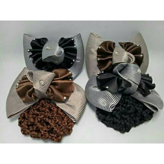 Jepit hairnet bagus tebal isi 6 pcs permata grosir.