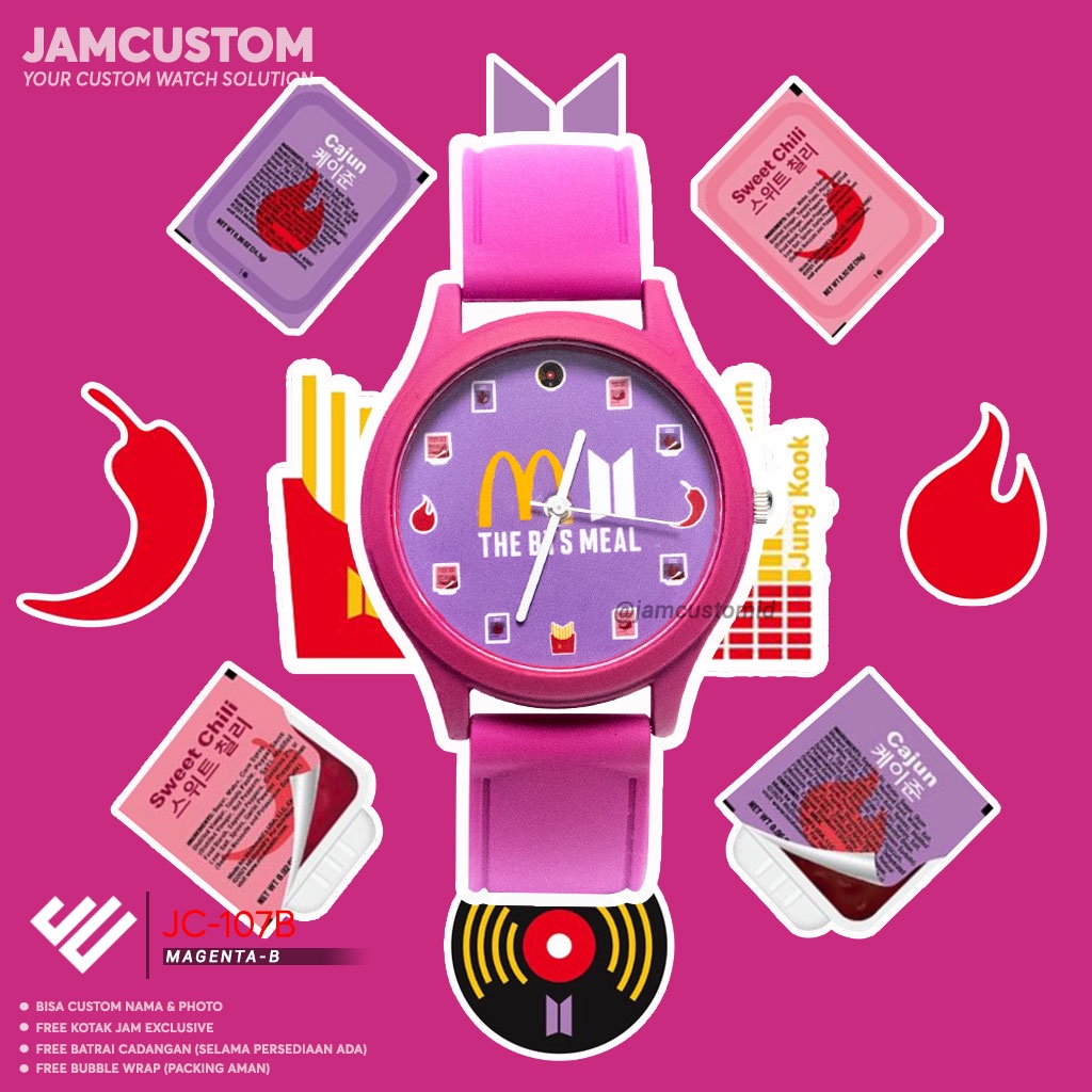 JC-107B  BTS X McD  BTS MEAL  DV Rubber