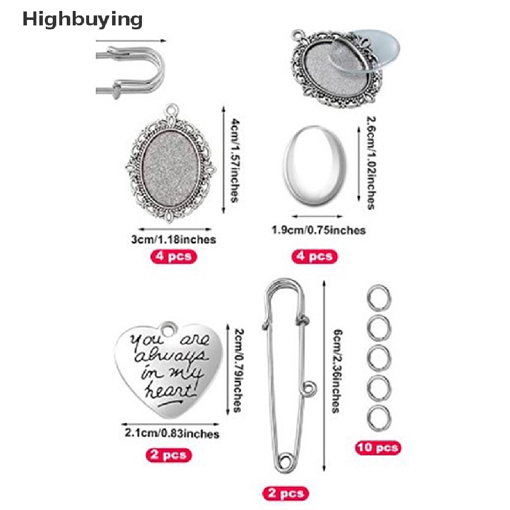 Bingkai Foto Bros Pin DIY Bentuk Oval Dengan Liontin Untuk Pernikahan Glory