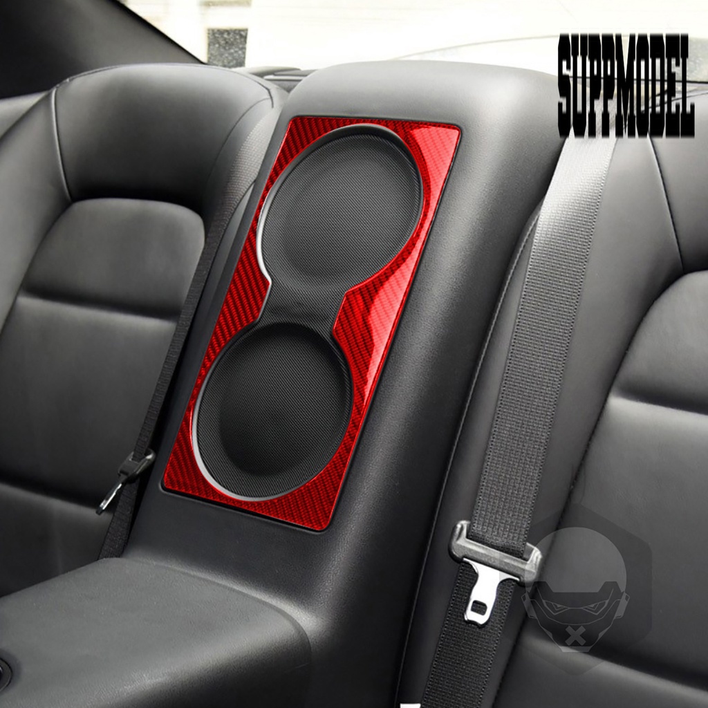 Suppmodelx &lt; Trim Panel Tengah Jok Belakang Mobil Bahan Serat Karbon Tahan Panas / Gores Untuk GTR R35 2008-2016