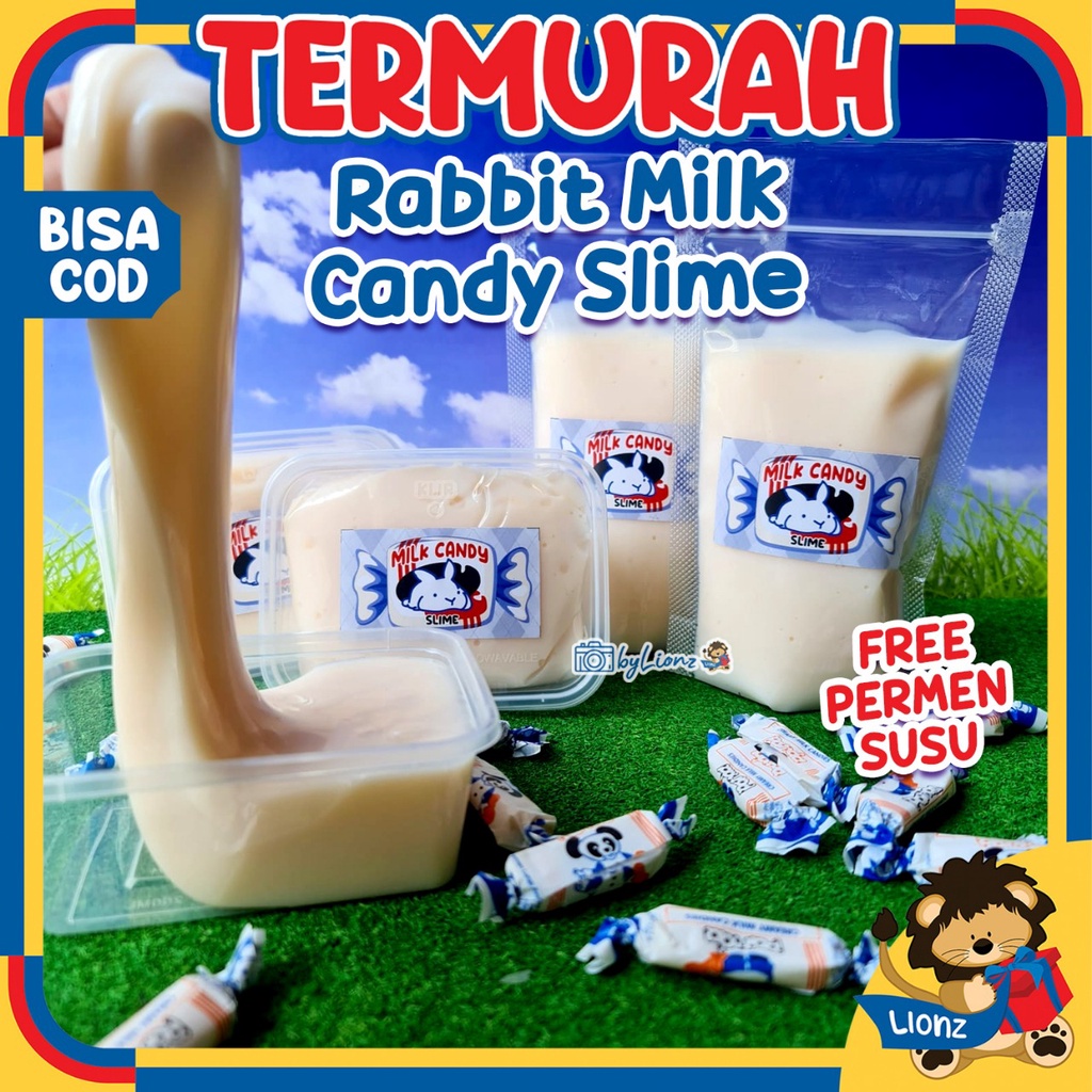 white rabbit Milk Candy Slime by CC FREE PERMEN SUSU