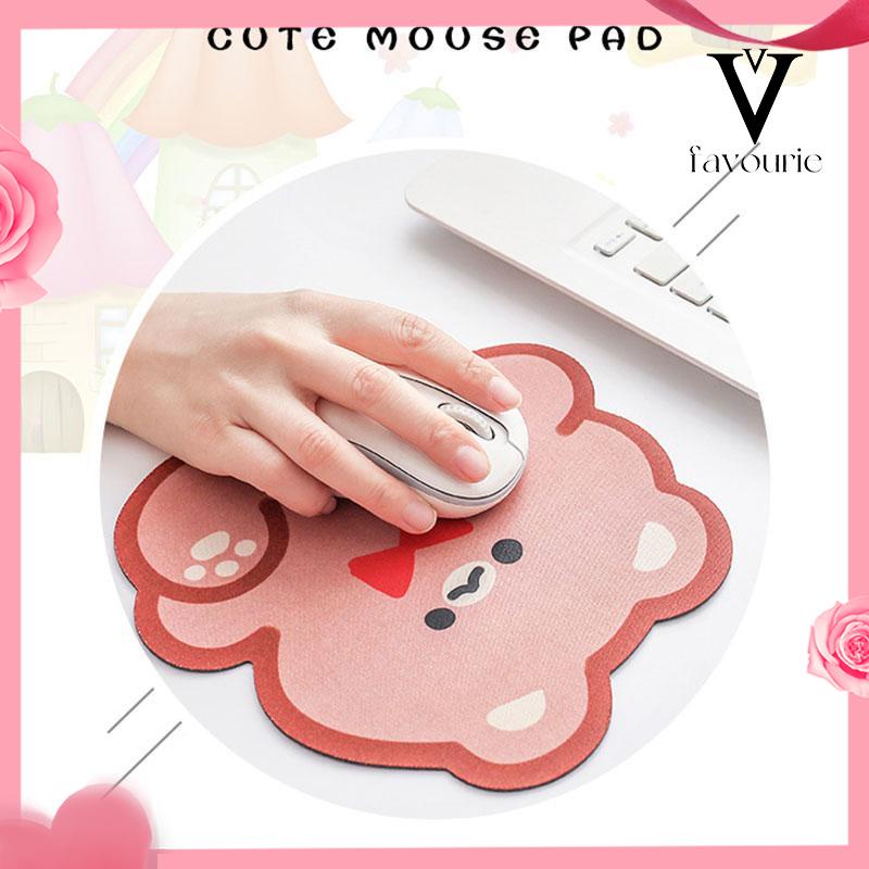 [COD]Kartun beruang mouse pad lucu desktop mouse non-slip pad permainan keyboard pad pelindung-FA