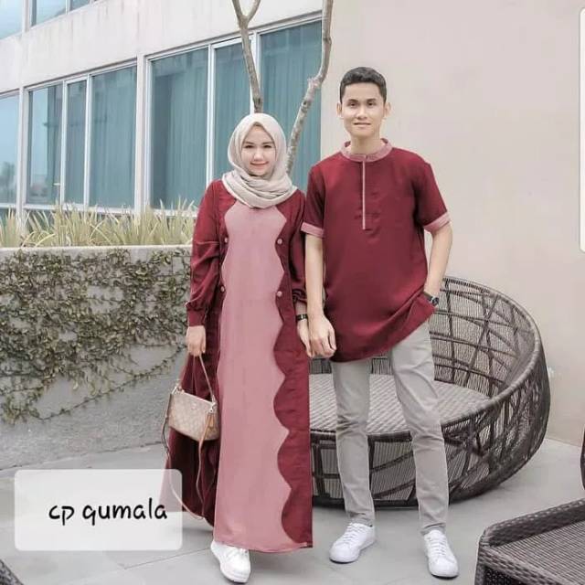 Terbaru busana muslim couple/busana muslim couple marrun