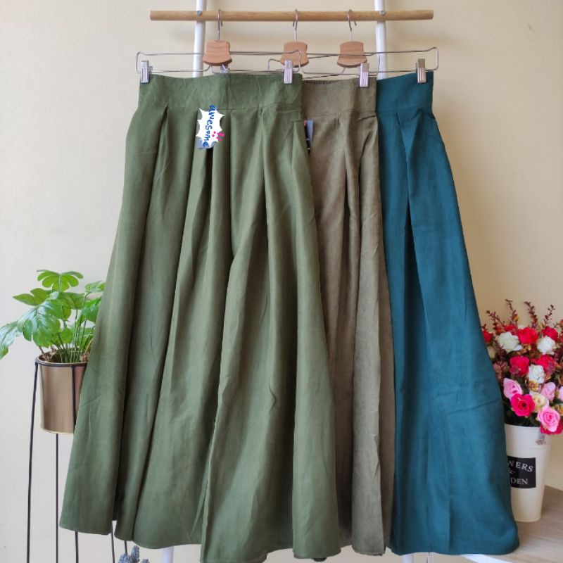 ROK PANJANG WANITA KLOK PREMIUM U&U CLOTHING WSK FASHION VINSTONE KALILA OENTOENG STORE MARITZA