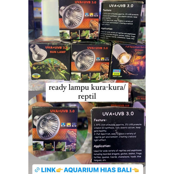 Lampu uva uvb kura/reptil