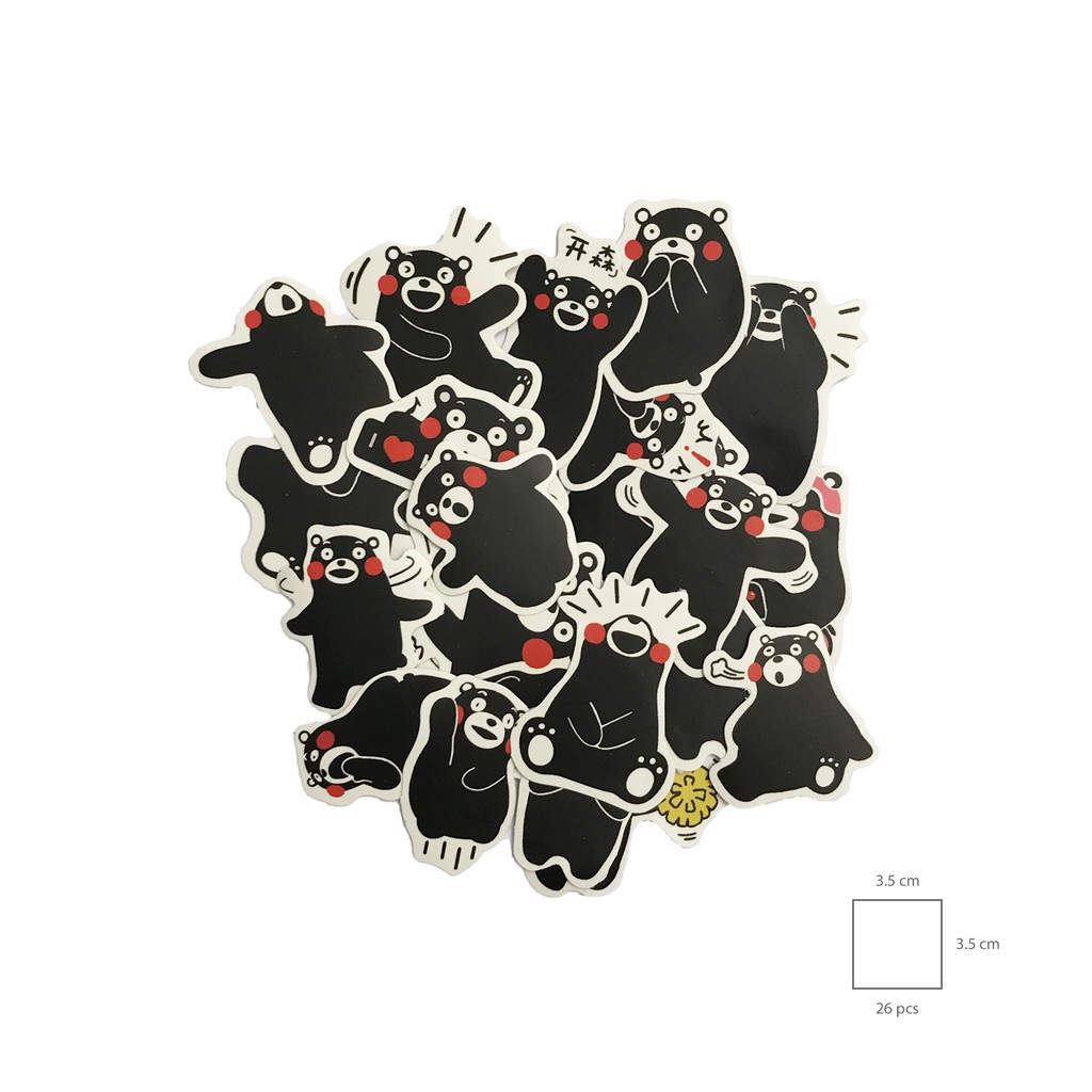 Biggy Kumamon Flake Sticker
