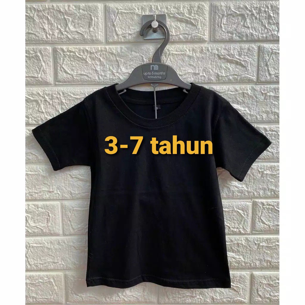 VIGOOO ( 1KG BISA 8 PCS ) Kaos Anak Laki-Laki Polos Lengan Panjang Bahan Babyterry Usia 3-7 Tahun