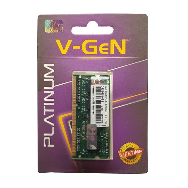 Ram Laptop VGeN Ddr3 4gb 8gb pc12800 1600Mhz V-GeN Sodimm Platinum DDR3L