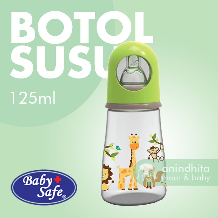 BABYSAFE Feeding Bottle 125ml Botol Susu Bayi Baby Safe