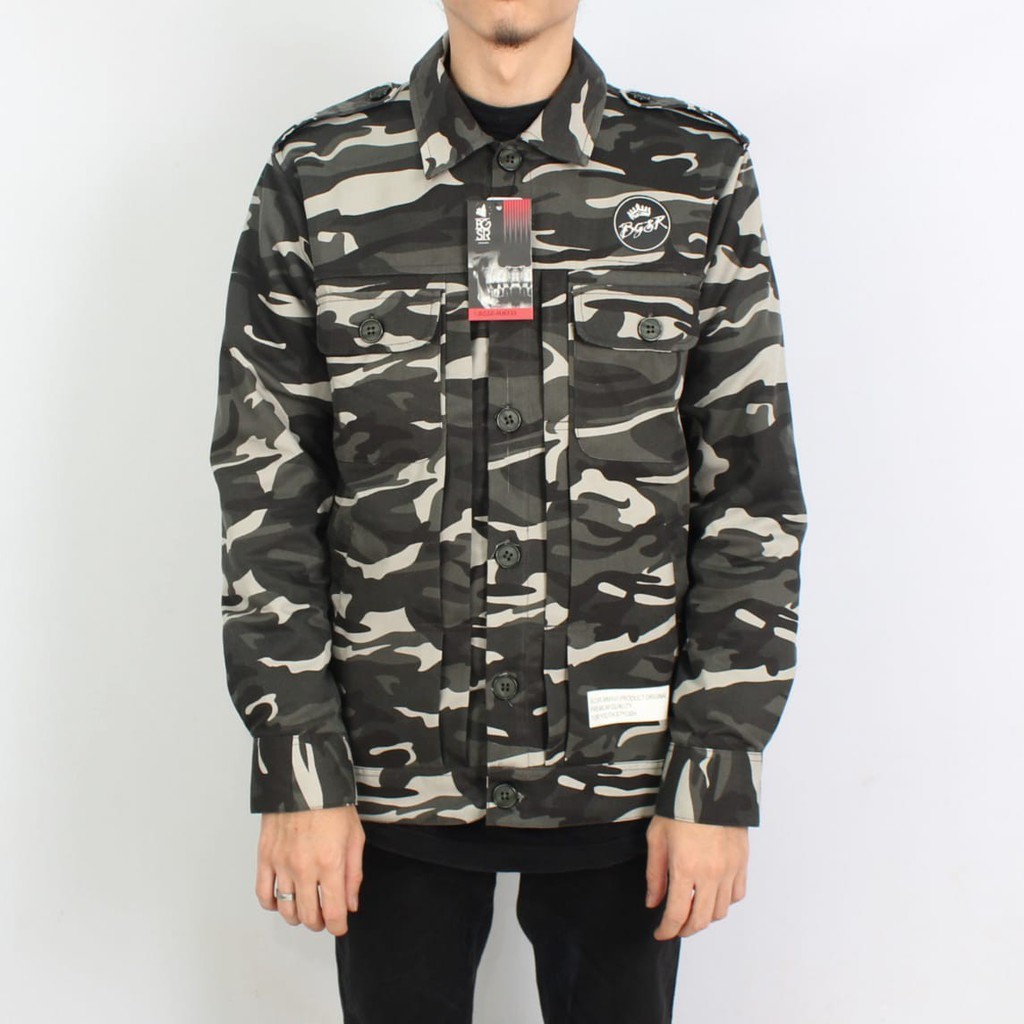 Jaket parka Camouflage Army Hanzo BGSR / Parka camo Pria 08