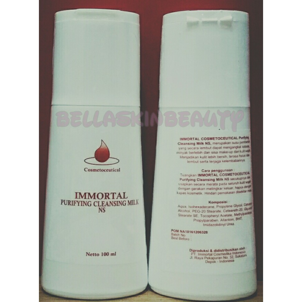 IMMORTAL PURIFYING CLEANSING MILK NS | MILK CLEANSER NORMAL SKIN BPOM