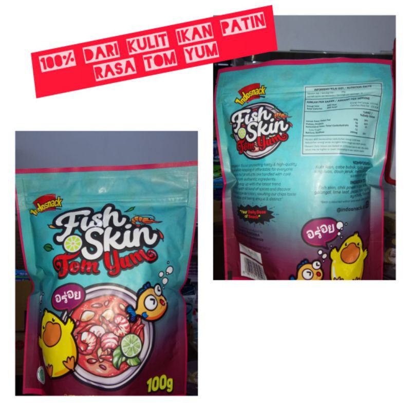 

fish skin tom yum 100gr