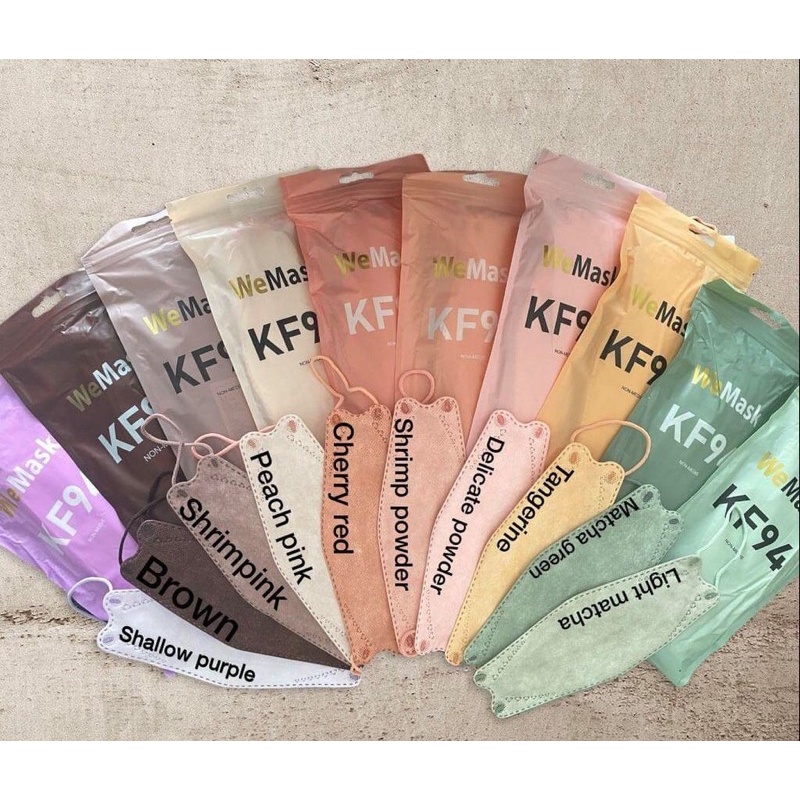 MASKER KF94 warna warni pastel
