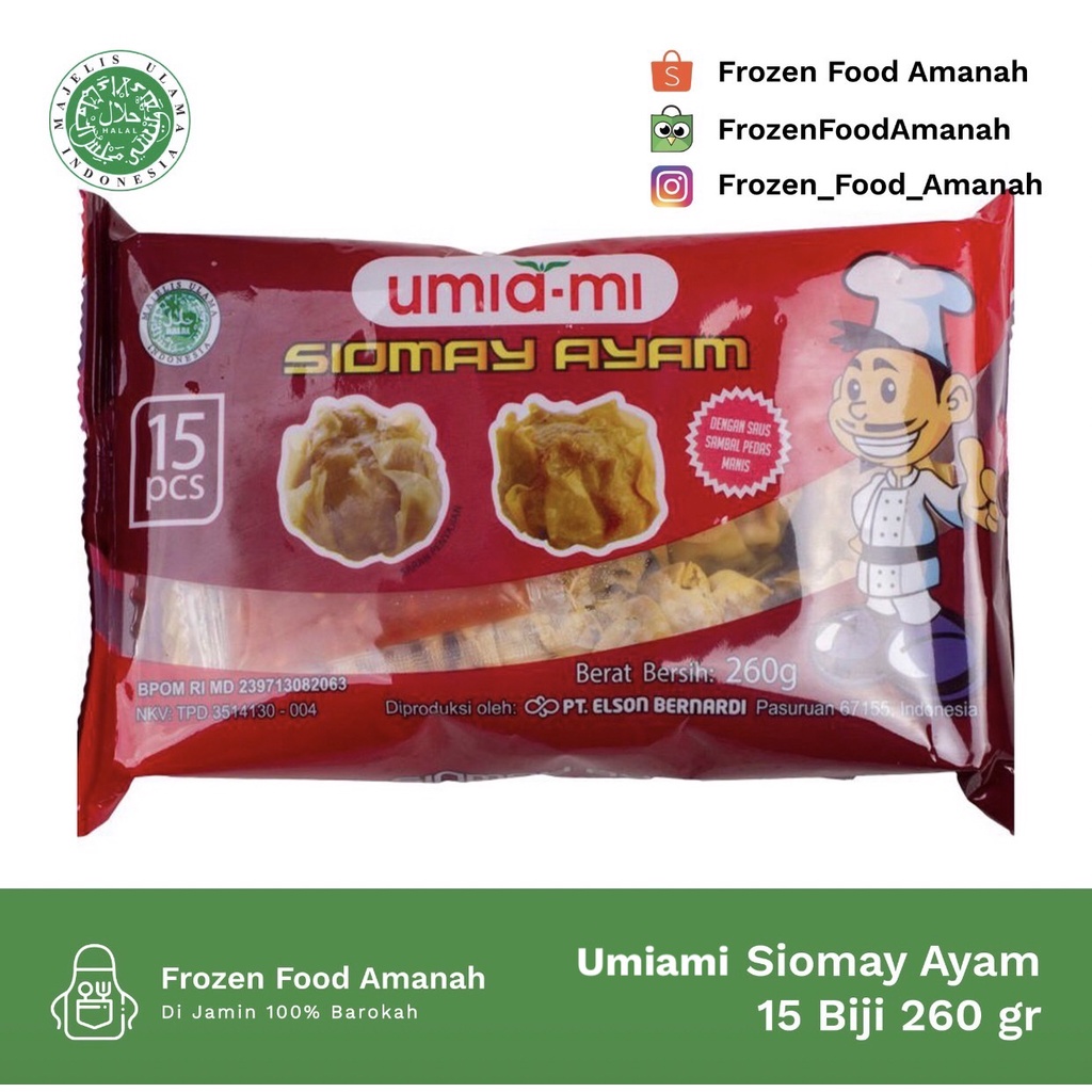 Jual Umami Siomay Ayam 10 Cm Isi 15 Pcs 260 Gr Shopee Indonesia