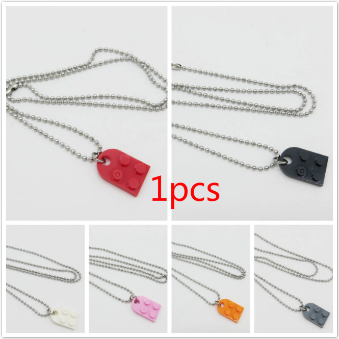 Cod READY STOCK Korean DIY Handmade Lovers Couple Detachable Heart Shaped Building Block Pendants Necklace Gifts