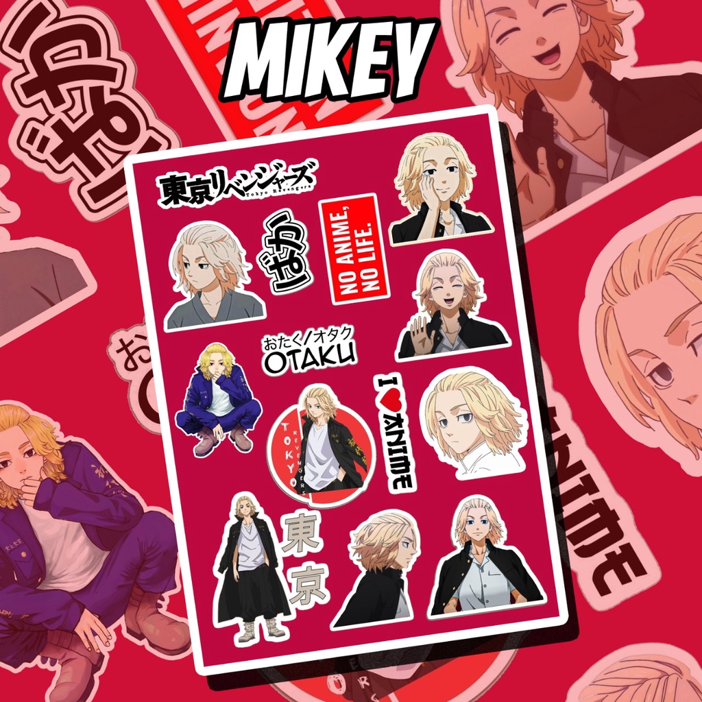 STICKER ANIME // STIKER ANIME UNCUTTING // STICKER TOKYO REVENGERS NARUTO HAIKYUU ATTACK ON TITAN KIMETSU NO YAIBA JUJUTSU KAISEN HXH ONE PIECE-MIKEY