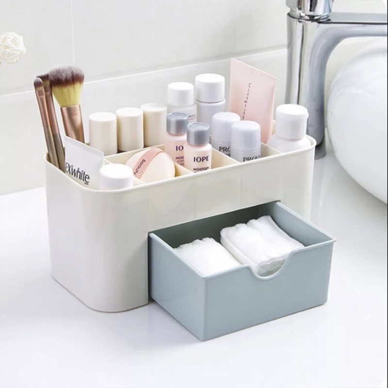 RAK KOSMETIK MINIMALIS / Mini Cosmetic Storage Drawer / Kotak Penyimpanan Makeup Organizer / Rak Kosmetik Murah