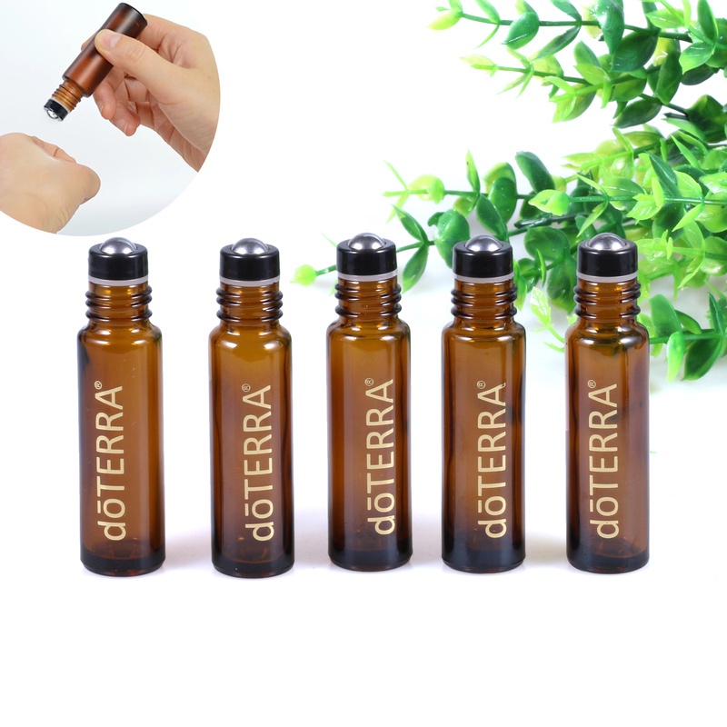 Botol Roll On Kosong Warna Coklat Ukuran 10ml Untuk Essential Oil Parfum