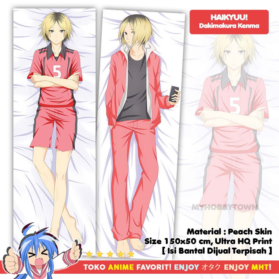 Sarung Bantal Anime Dakimakura Haikyuu : Kenma Kozume Nekoma