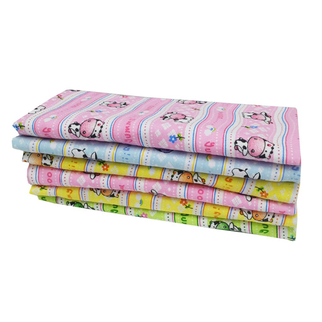 bedong bayi kain selimut bayi katun ukuran besar 90x90cm isi 6 Makassar