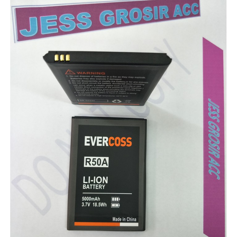 Baterai Battery Double Power Evercross R50A , R50B Winner Y2 Plus , Y2