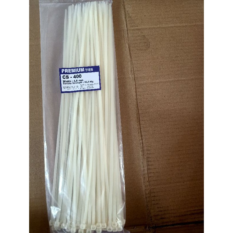 

Premium ties cs 400 x 4.8mm putih