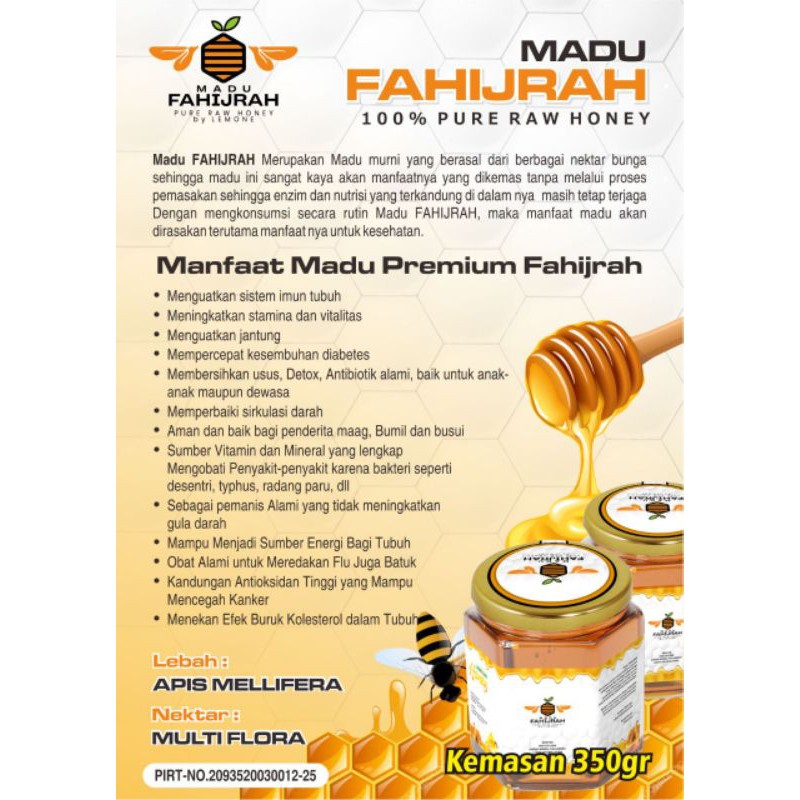 

Madu fahijrah kmsn 350gr
