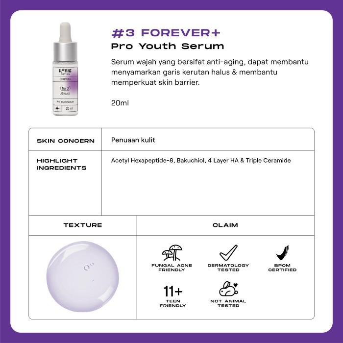 ★ BB ★ GLOWINC POTION FOREVER+ Pro Youth Serum