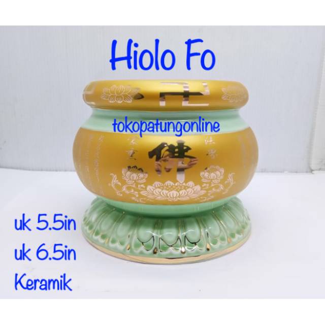 Hiolo Tempat Hio Keramik 5.5in Fo