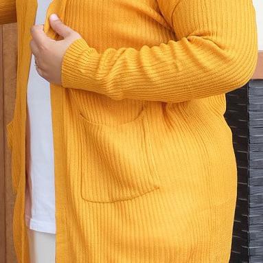 CARDIGAN JUMBO WANITA LD 120 - 130 RAJUT PREMIUM