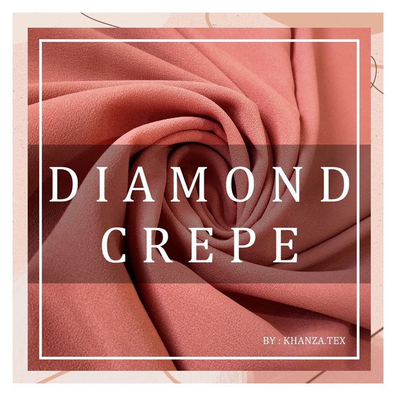 KAIN DIAMOND CREPE MURAH BAHAN UNTUK JILBAB HIJAB KERUDUNG PASHMINA SQUARE