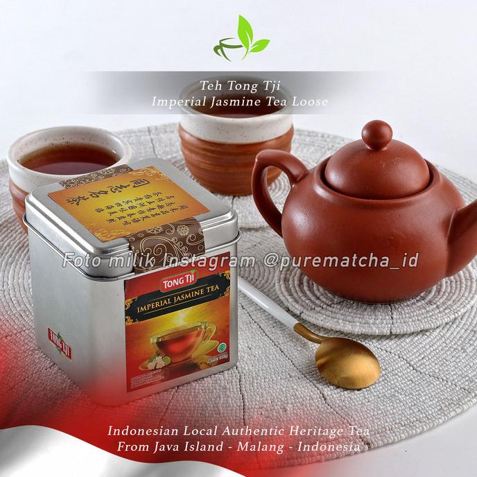 

[COD] Tong Tji Imperial Jasmine Tea Kaleng 100gr Daun Teh Melati Tongtji Tea [COD]