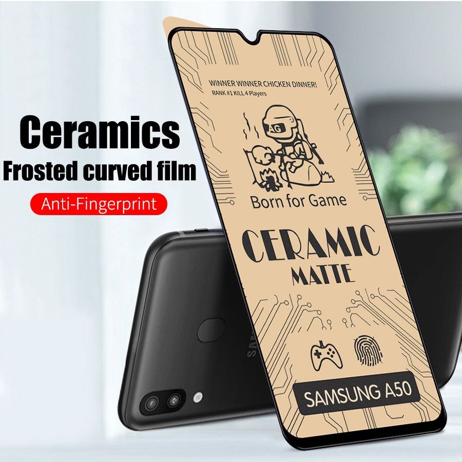 *KERAMIK COKLAT* Ceramic Matte 100D 9D Anti Glare Full cover Samsung Galaxy J3 J5 J7 Pro J2 J4 J5 J6