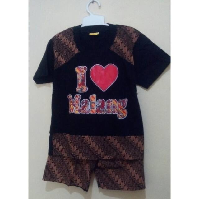 Stelan kaos anak khas malang